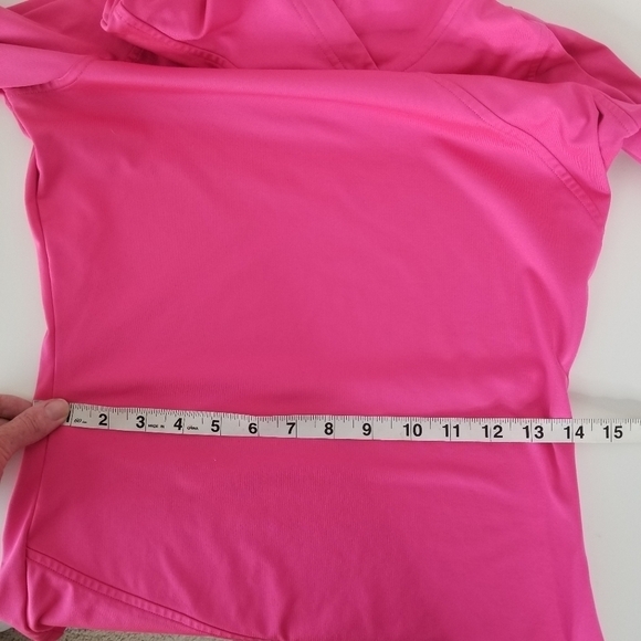 Under Armour ColdGear Hoodie Pullover Thumbholes Stretch Pink Size XS - Picture 12 of 14